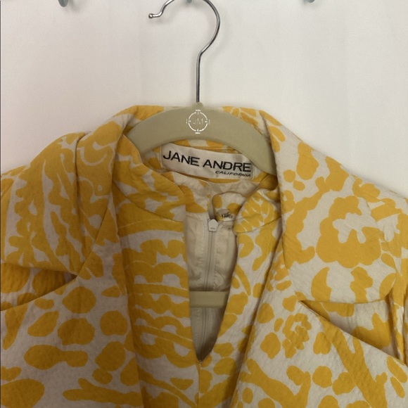 Vintage yellow thermal dress with jacket - Picture 2 of 14